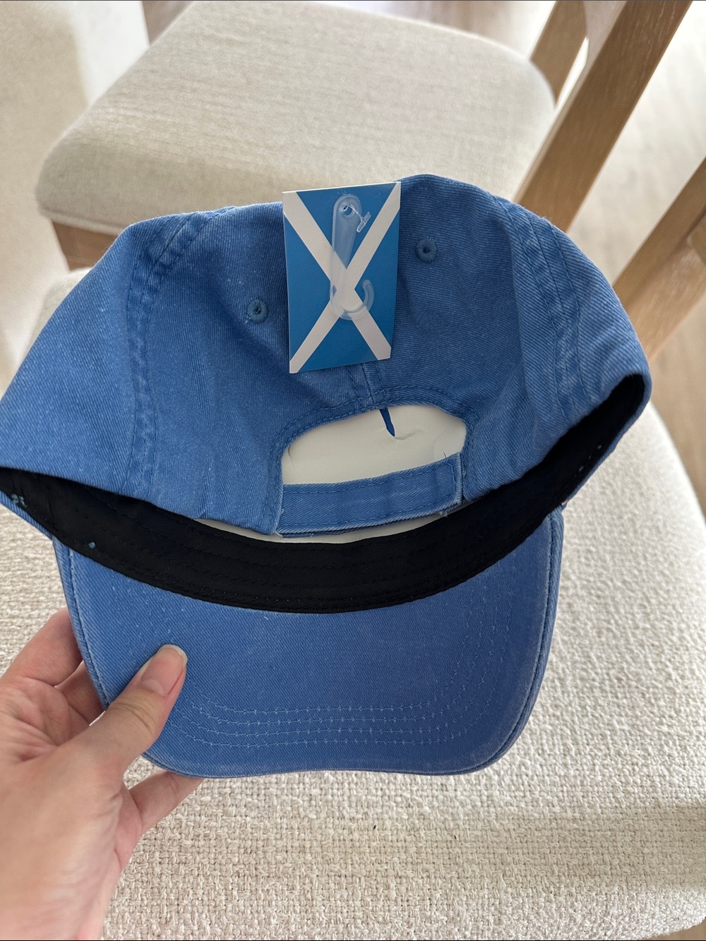 Original Scotland Embroidered Baseball Cap - Blue/Tan - Picture 2 of 4